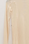BASERANGE Long Sleeve T-Shirt TTML Collection Ribbed Cotton Portugal BAS-TTML-RB-000-MIBAI Off-White